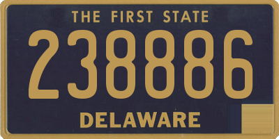 DE license plate 238886