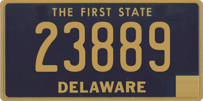 DE license plate 23889