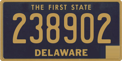 DE license plate 238902