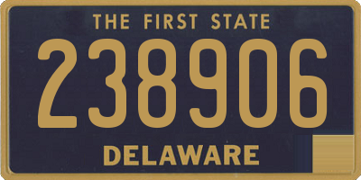 DE license plate 238906