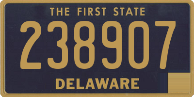 DE license plate 238907