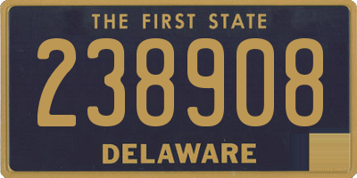 DE license plate 238908