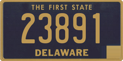 DE license plate 23891