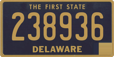 DE license plate 238936