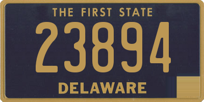 DE license plate 23894