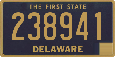 DE license plate 238941