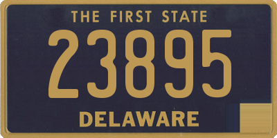 DE license plate 23895