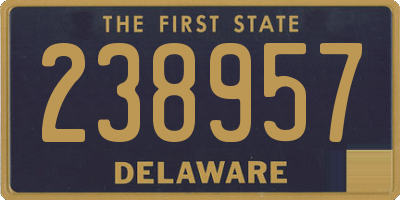DE license plate 238957