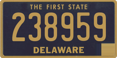DE license plate 238959