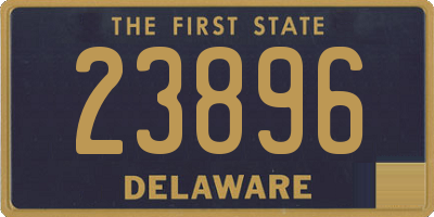 DE license plate 23896