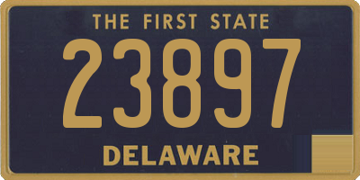 DE license plate 23897