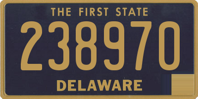 DE license plate 238970