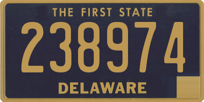 DE license plate 238974