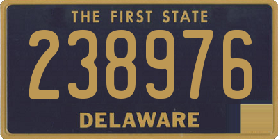 DE license plate 238976
