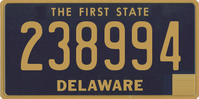 DE license plate 238994