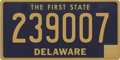 DE license plate 239007