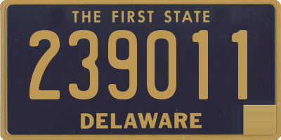 DE license plate 239011