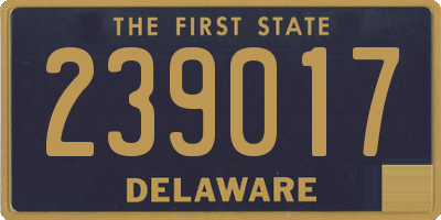 DE license plate 239017