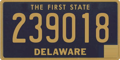 DE license plate 239018