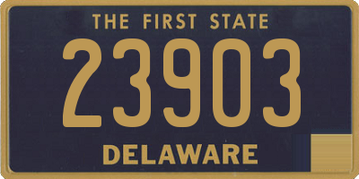 DE license plate 23903