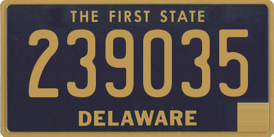 DE license plate 239035