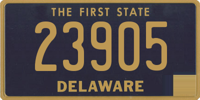 DE license plate 23905