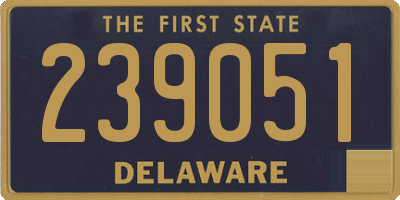 DE license plate 239051