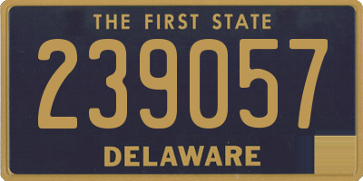 DE license plate 239057