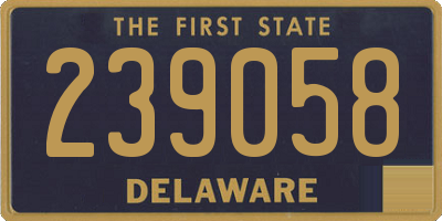 DE license plate 239058