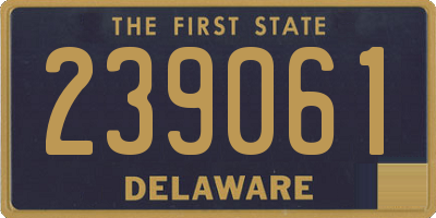 DE license plate 239061