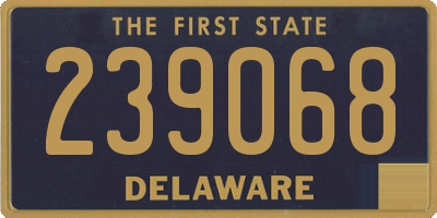 DE license plate 239068