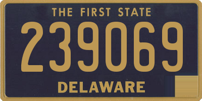 DE license plate 239069