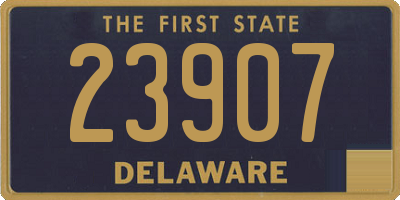 DE license plate 23907