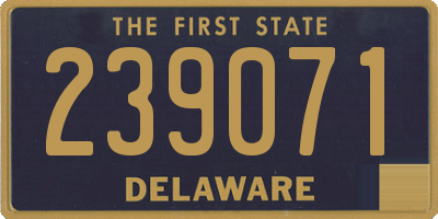 DE license plate 239071