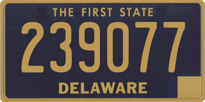 DE license plate 239077