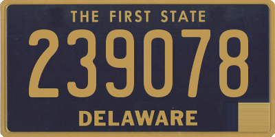 DE license plate 239078