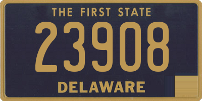 DE license plate 23908