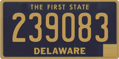 DE license plate 239083