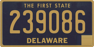 DE license plate 239086