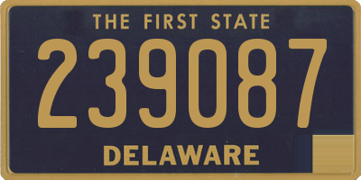 DE license plate 239087