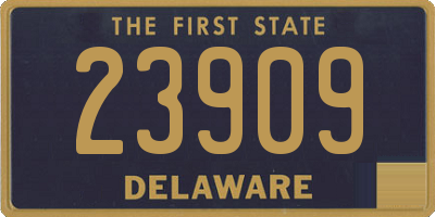 DE license plate 23909