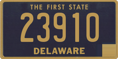 DE license plate 23910