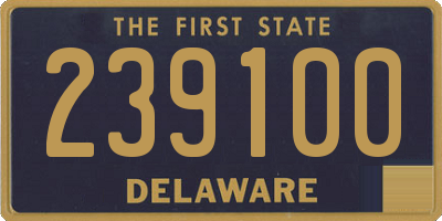 DE license plate 239100