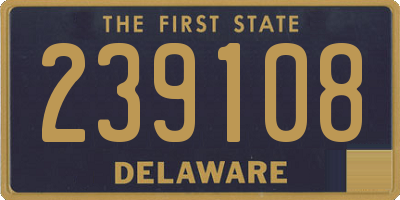 DE license plate 239108