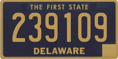 DE license plate 239109
