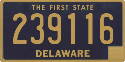 DE license plate 239116