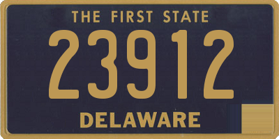 DE license plate 23912