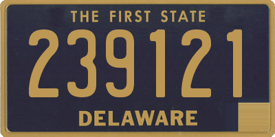 DE license plate 239121