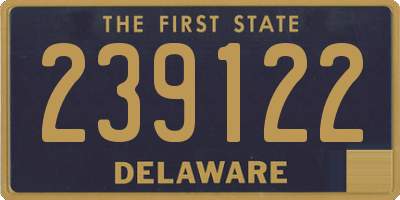 DE license plate 239122