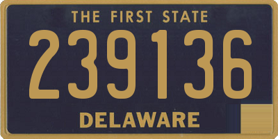 DE license plate 239136